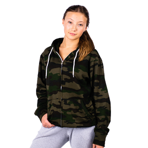 Camo Zip Hoodie